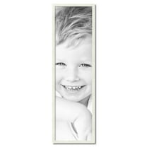 ArtToFrames 14" x 49" White Picture Frame, 14x49 inch White Wood Poster Frame (WOM-5140)