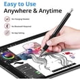 thumbnail image 3 of SHAR Capacitive Stylus (3 Pack), Universal Styluses [Precision Series 2 in 1] Fine Tip Disc Stylus for iPhone/iPad/Android/Tablet and All Capacitive Touchscreens, 3 of 4