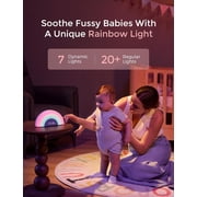 Momcozy DreamSync Tech™ Baby Sound Machine, Night Light, APP Control Baby Sleep Trainer, Routine Builder, White Noise Machine with 34 Soothing Sounds, Wake Up Light Sunrise Alarm Clock