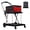 Red, variant on EastVita Collapsible Shopping Cart Foldable Grocery Cart with Wheels and Removable Storage Crate Multi Use Mobile Storage Cart Portable Rolling Cart for Home Groceries Supermarket