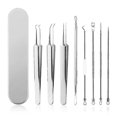 thumbnail image 1 of 8 Piece Makeup Tools Set, Include Eyebrow And Eyelash Extension Tweezers, Acne Needles, Etc., 1 of 3