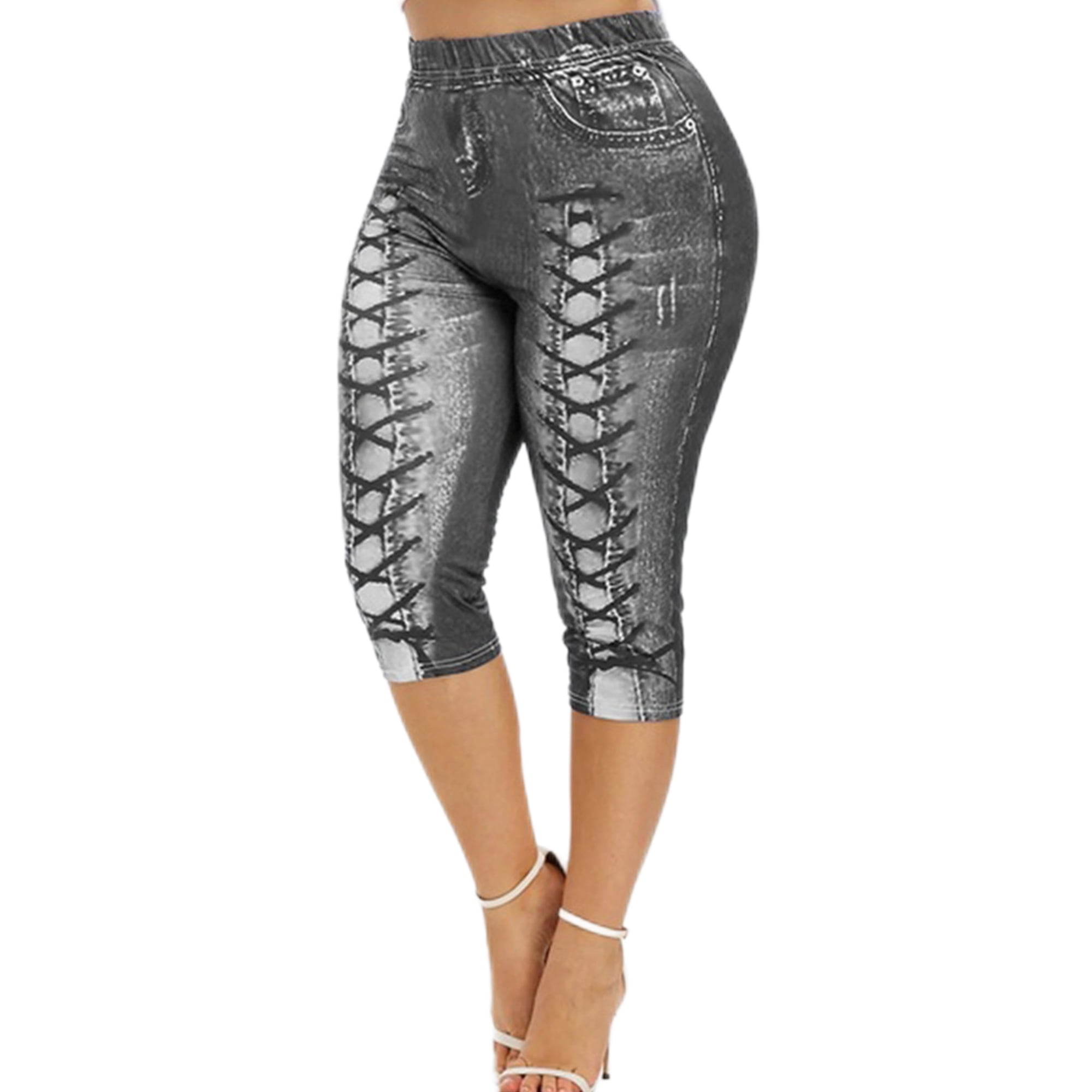 High waisted capri jeggings hotsell