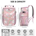 thumbnail image 2 of Sketch Style Cooler Backpack - 20L Leak-Proof Picnic & Beach Backpack with Funny Character Prints, Multiple Pockets for Organized Storage, 2 of 4