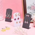 thumbnail image 4 of 10-Pack 24-Hole Earring Rack Acrylic Earring Display Stand Organizer L-Shaped Earring (FMY), 4 of 5