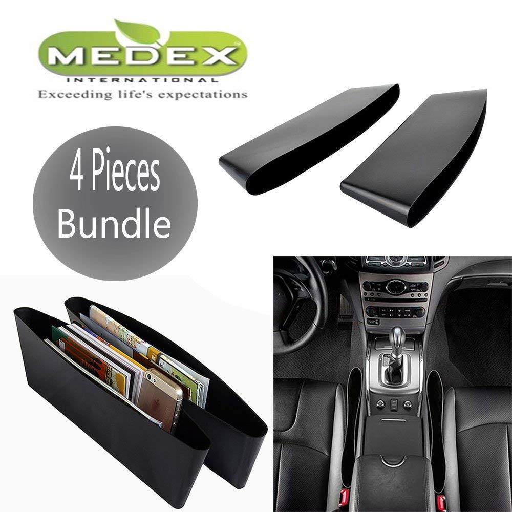 Black Car Seat Side Pocket Organizer Car Caddy Loose Change, Phone