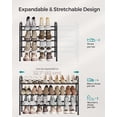 thumbnail image 3 of Zapatero SONGMICS, expandible, de 3 niveles, para 20 pares, color negro, 3 of 7
