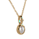 thumbnail image 4 of Set de Regalo para Mujer hasta 6 en 1, LuckyLy Kit de Collar y Dijes con Baño de Oro 14k, Perla y Zirconia Cúbica – Joyería ideal como Regalos para Mujer Navidad, San Valentín y Mamá dorado Óvalo, 4 of 8
