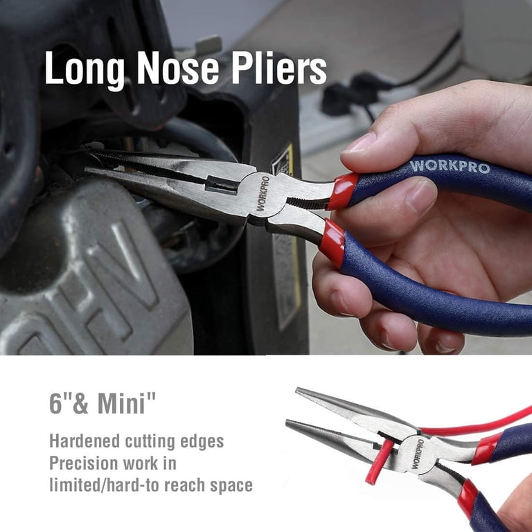 WORKPRO 7-Piece Pliers Set with Comfort Grip Handles photo 3
