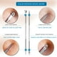 thumbnail image 5 of Kit eliminador de puntos negros UOSLOR de doble cabezal, 6 piezas, acero inoxidable, 5 of 9
