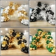 thumbnail image 2 of 121pcs Black Gold Balloon Kit, Different Sizes Pack for Birthday Graduation Baby Shower Valentines Christmas Wedding Party Decorations，Style 2, 2 of 6