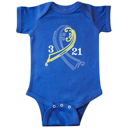 

Inktastic Down Syndrome Ribbon 3 21 Gift Baby Boy or Baby Girl Bodysuit