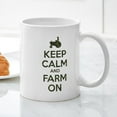 thumbnail image 3 of CafePress - Camouflage Keep Calm And Farm On Mugs - 11 oz Ceramic Mug - Novelty Coffee Tea Cup, 3 of 4