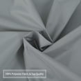 thumbnail image 4 of Haperlare 72"W x 72"L Gray Shower Curtain or Liner Farmhouse Waterproof Solid Fabric Shower Curtain with Rustproof Grommets, 1 Set, 4 of 6
