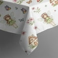 thumbnail image 5 of White Fairy Cottage Princess Pattern Square Tablecloth,Waterproof Square Table Cover,Wipeable Spillproof Washable Table Cover for Home Kitchen Party Decor 60"x60"(152x152cm), 5 of 6