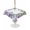 Light Purple Green, variant on Outdoor Tablecloth with Umbrella Hole for Patio/Picnic/Party/Camping, Purple Flowers Waterproof Table Cloth Rectangle Table Cover Washable, Spring Floral Leaves Plants Gray Plaid (60"x 84")