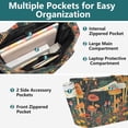 thumbnail image 3 of FORMRS Tote Bag for Women Quilted Large Capacity Travel Work Carry On Shoulder Handbag, Forest Mushroom, 3 of 7
