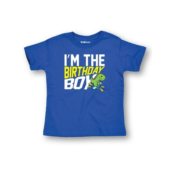 Instant Message - I'm The Birthday Boy Dino-TODDLER SHORT SLEEVE TEE-3T