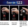 thumbnail image 3 of Abridor de botellas automático magnético de acero inoxidable con presión hacia abajo, 3 of 4