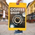 thumbnail image 5 of Jumbl A Frame Sandwich Board – 22 x 28” Display Sidewalk Sign with PVC Sign Protector (Yellow), 5 of 8