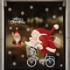 thumbnail image 4 of ER Pegatinas de cristal navideñas pegatinas de decoración navideña copos de nieve de Papá Noel oso de fresa Electrónica, 4 of 5