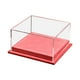 thumbnail image 3 of Caja de exhibición para autos de juguete a escala 1:64, base de cuero sintético resistente de 5 x 4,8 x 2,6 pulgadas, organizador de modelos de vehículos con cubierta de acrílico Rojo, 3 of 10