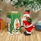 thumbnail image 1 of Adornos navideños, Papá Noel bailarín con música, muñeco eléctrico de plástico de Papá Noel, ideal para escaparates de jugueterías. Regalo perfecto para la familia y amigos., 1 of 6