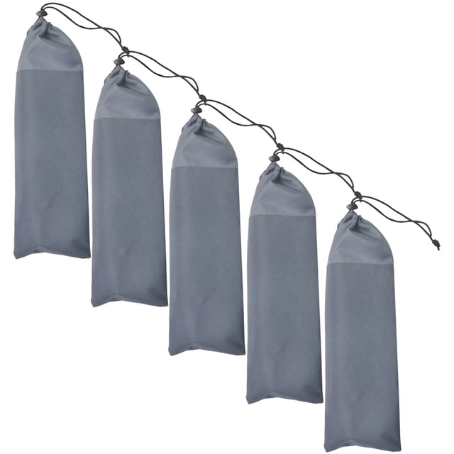 unbranded 5Ud Bolsa Portátil Para Estacas Y Clavos De Tienda En Tela Oxford Gris Para Exteriores