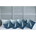 thumbnail image 2 of Ambesonne White Throw Pillow Cover 4 Pack, Sunny Day in Mountains, 24", Slate Blue White, 2 of 7