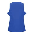 thumbnail image 5 of Aoiroe Women's Casual Tank Tops,Slim Fitted Racerback Shirts Vacation Spring Outfits Sporty Workout Tank Tops Fashion Basic Soft Clothes Sleeveless Tunic Shirts Blue XL, 5 of 5