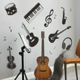 thumbnail image 3 of Ensemble d'Autocollants Muraux pour notes d'Instruments de Musique, 3 of 5
