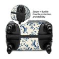 thumbnail image 4 of Balery Luggage Cover Vintage Blue Floral Print Suitcase Covers for Luggage Elastic Washable Suitcase Protector Fits 18-32 Inch Luggage-X-Large, 4 of 9