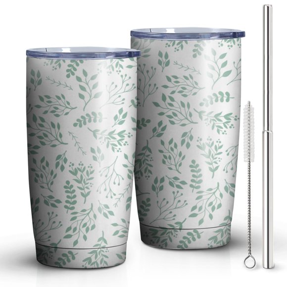 Happy Fall Skinny Tumbler 20oz - Insulated Water Bottle- Insulated Travel Coffee Mug