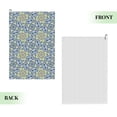 thumbnail image 6 of Golf Towels for Golf Bags For Men Women - vintage Italian majolica style pattern 24x16in Absorbent Quick Drying Golf Towel for Cleaning Golf Ball Club Golf Bag Accessories with Carabiner, 6 of 8