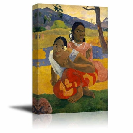 When will you marry? (Nafea Faa Ipoipo) by Paul Gauguin - Canvas Print Wall Art Famous Painting Reproduction - 16