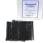 500 Standard Tagging Tag Gun Fasteners Pin Barb Size: 3" Black Sabre Standard Attachments (50 / Pack)