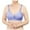 Dark Blue, variant on JGGSPWM Woman's Fashion Solid Comfortable Hollow Out Bra Underwear No Rims Black L