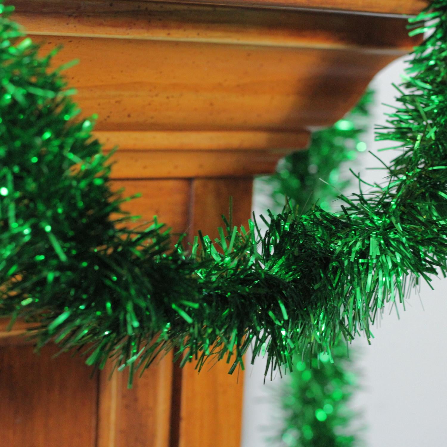 50' Forest Green Christmas Tinsel Garland Unlit Walmart Canada