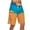 Orange, variant on Lolmot Plus Size Men's Quick Dry Swim Trunks 9" Swimsuits Mesh Liner Beach Bathing Suits Color Block Tye-Dye Swimming Board Shorts with Pockets