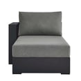thumbnail image 5 of Modway Tahoe Outdoor Patio Powder-Coated Aluminum Modular Left-Facing Chaise Lounge in Gray Charcoal, 5 of 9