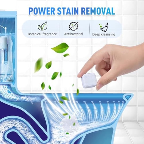 Limpiador Automático de Tazones de Inodoro Tabletas Limpiador de Espuma Extra Fuerte para Inodoros, Bañeras, Duchas Y Drenajes de Cocina