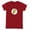 Cardinal, variant on DC Flash Flash Logo Distressed Women's T Shirt, Royal, Small