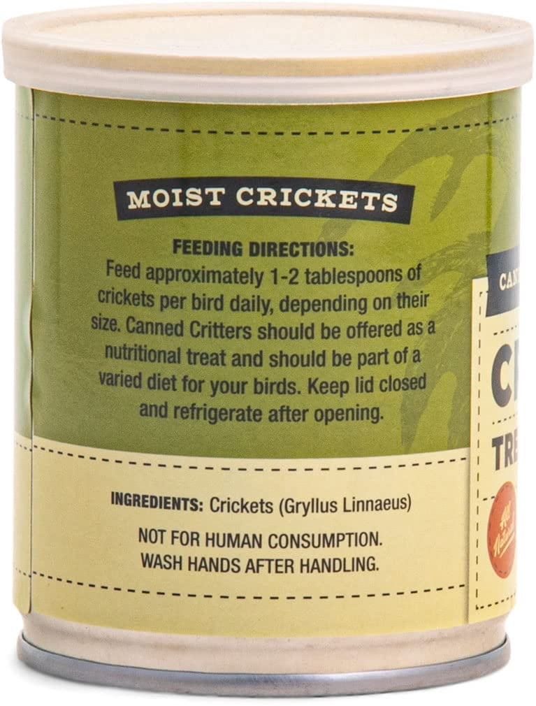 Fluker's The Culinary Coop Canned Crickets, All-Natural Chicken Treats, 2.75 oz