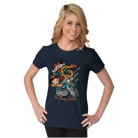 Betty Boop Biker Be Bold Snake Women's Plus Size Shirt Brisco Brands 2X