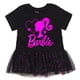 thumbnail image 4 of Camiseta y pantalones Outfit Barbie 4T para niñas pequeñas, negro/rosa, 4 of 7