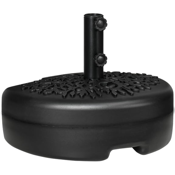 NeoNiches Half Patio Umbrella Stand Holder Fillable Half Round Umbrella Base