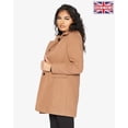 thumbnail image 3 of De La Creme Womens Wool Blend Hip Length Covert Coat, 3 of 5