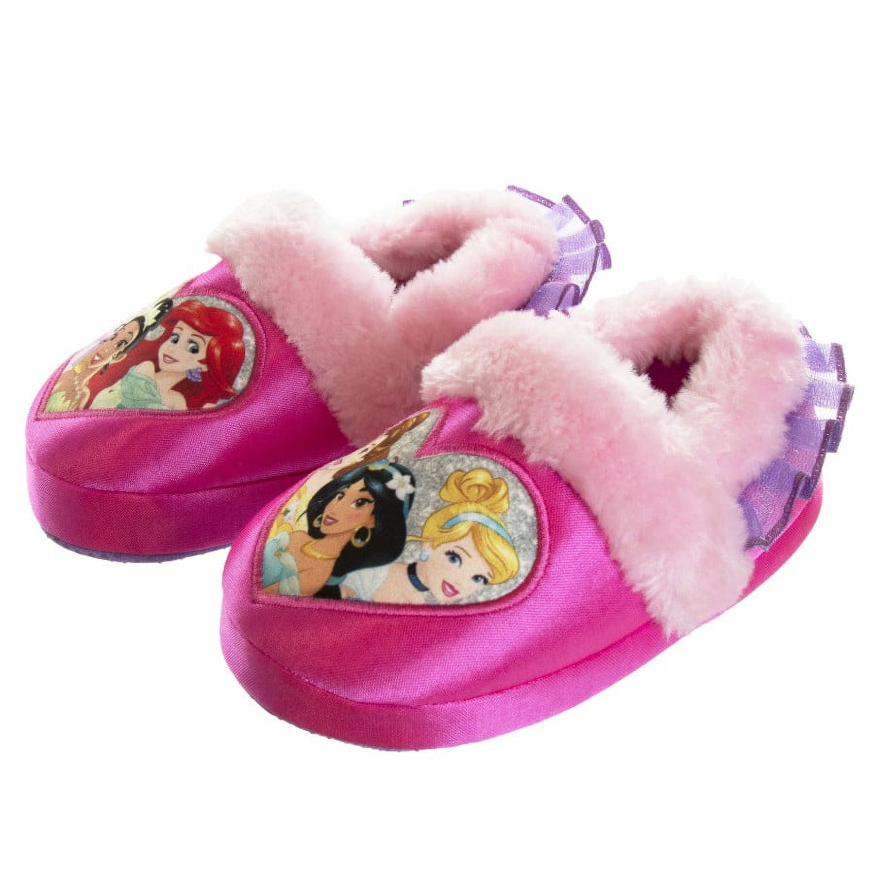 Disney "Favorite Princess" Toddler Girls' Dual Sizes Nylex Fabric Slippers