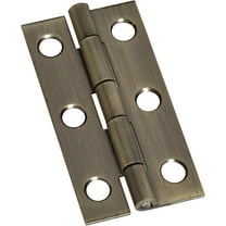 National Hardware - V1800 2" x 1" Hinge 2/pk - Antique Brass