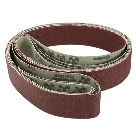 

Uxcell 2 x 72 60 Grit Lapped Joint Aluminum Oxide Sanding Belts 4 Pack