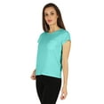 thumbnail image 4 of Inkmeso Solid Short Sleeve Basic T-Shirt For Womens Patch Pocket Casual Summer Basic Top, 4 of 7
